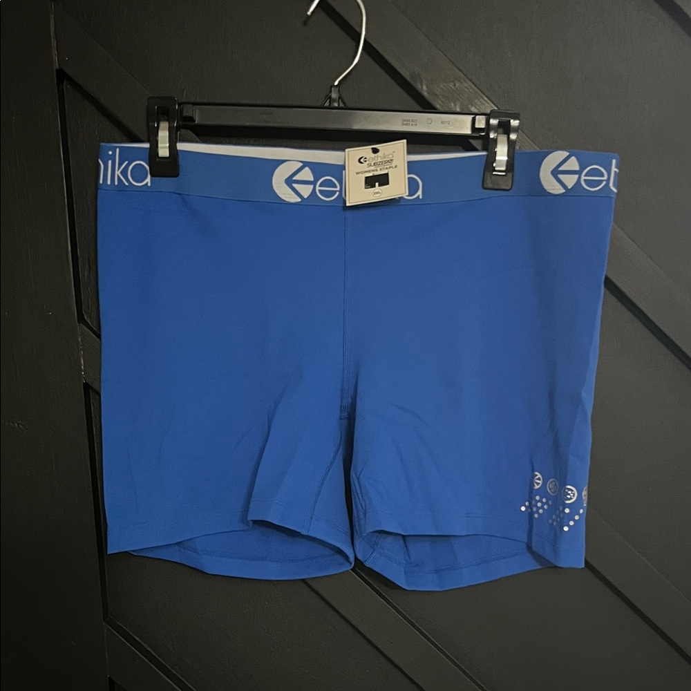 Women's Ethika Subzero Performance Blue Performance StapleBike Shorts